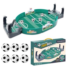 SWRCEYJH Interactive Table Football Game with 6 Footballs, Mini Table Football, Desktop Toy, Table Football Kit, Interactive Puzzle Game, Board Games for Families, Children, Adults