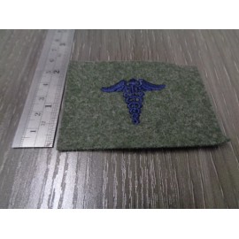 Military US NAVY DENTAL Striker Mark Patch VIETNAM ISSUE BLUE ON GREEN