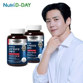 NutriD-Day 프리미엄 슈퍼 피쉬오일 오메가3 2병 12개월분 총360캡슐 Premium Super Fish Oil Omega-3 2 Bottles 12-Month Supply Total 360 Capsules