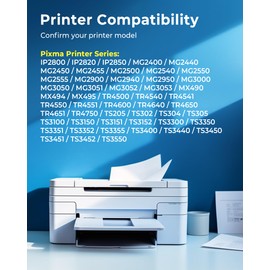 ECHALLENGE PG 545 XL Schwarz Ersatz für Canon Druckerpatronen 545 Multipack Black für MX495 Patronen für Pixma TS3350 MG2550s TS3150 TR4550 MG3050 TR4551 MG2950 MX490 MG2555s (2 Schwarz)