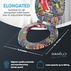 SANILO Wooden Toilet Seat with Soft Close [ELONGATED] - Decorative,