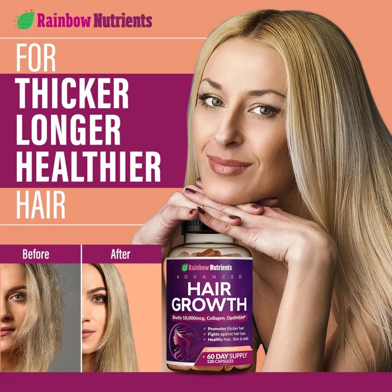 Vitaminas Para El Crecimiento Del Cabello, Rainbow Nutrients