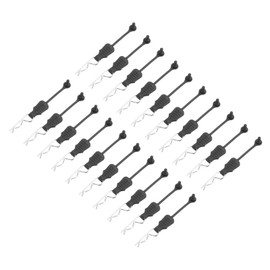 DMiotech 20Pcs Body Clips Pins with Pull Tabs, Silver Universal RC Cars Parts Shell Replacement Parts for 1/10 1/12 Scale RC Car