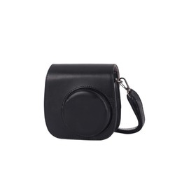 Protective Shoulder Bag for Instax Mini Cameras - Compatible with Mini 12, 11, 9, and 8 - PU Material - Black