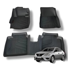 Tapetes Nissan Versa 2012 Al 2019 Tipo Charola Negro