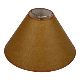 FenchelShades.com Lampshade 5" Top Diameter x 15" Bottom Diameter x 10" Slant Height with Washer (Spider) Attachment for Lamps with a Harp (Paper Oiled Kraft)