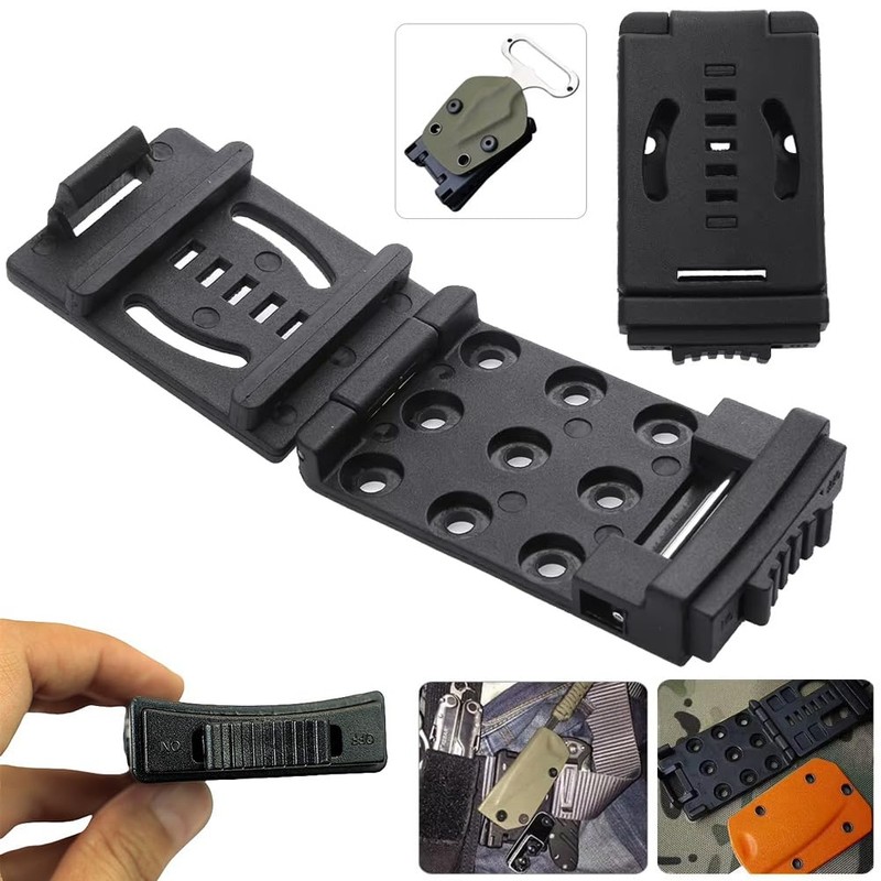 TorSor 2 Pack Knife Belt Clip Sheath Lock Grip Clamp