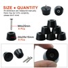 sourcing map 4pcs Rubber Feet Bumper Furniture Table Amplifier Speaker