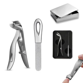 Sherum Clipmaster Pro, Cumuul Clipmaster Pro, Sherum Nail Clipper for Seniors, Ergonomic Angled Head Senior Toenail Clipper Set, Large Angled Head Nail Clippers with Wide Opening