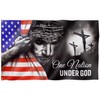FLAGWIX 3x5 Patriotic American Flags for Outside, One Nation Under
