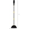 Outdoor Broom with Built-in Lightweight Rechargeable Cordless Mini Leaf Blower