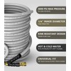 NAVOHEVEN Pressure Washer Hose 50FT 4000 PSI, Kink Resistant Steel