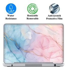 Meffort Inc Laptop Skin Sticker Cover Decorative Stickers Fits Laptop up to 17.3 Inch (Included 2 Wrist Pads) - Colorful Pattern