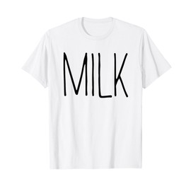 Milk Shirt Adult Kids Men Women Milk Costume T-Shirt