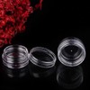 20 Pieces Small Clear Round Travel Sample Jar Pots for