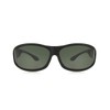 Dioptics womens Malloy Fits Over Sunglasses, Rubberized Black Frame/Gray Lens,