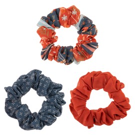 CHIFFON SCRUNCHIES S/3 MUSHROOM