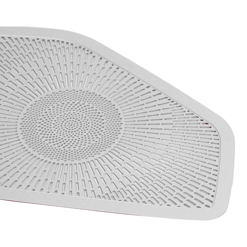 Car Door Speaker Cover Stainless Steel Speaker Grille Trim Replacement