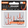 Fukura Solid X Orange Treble Hooks Size 6 Pack of