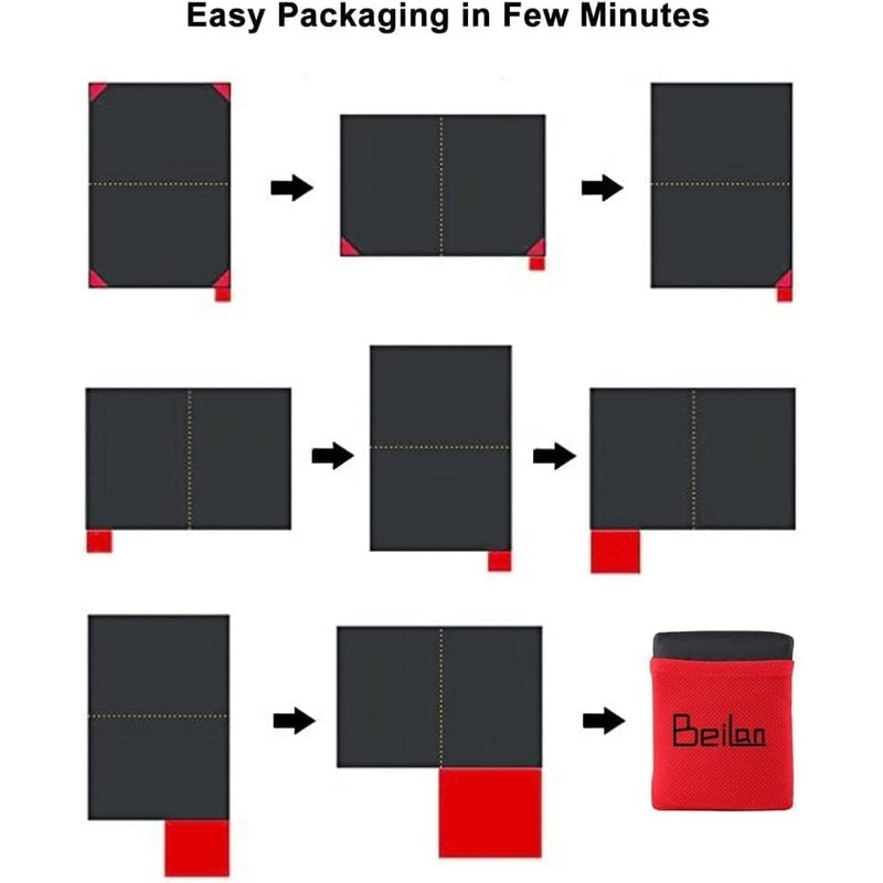 BeiLan Mini Pocket Picnic Blanket Durable Lightweight Waterproof Sand Proof