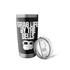 Grab Life By The Bells, Kettlebells Workout Funny T-Shirt Stainless