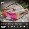 KITHDIA Wooden Sunglasses for Men and Women, Polarised Sunglasses with