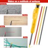 Hiboom 3 Pack Solid Carpenter Pencil with Pencil Cap and