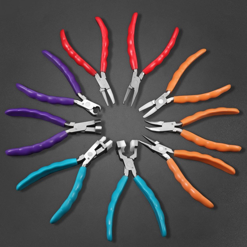 LEONTOOL 6" Chain Nose Stainless Steel Pliers - Eyeglasses Repair