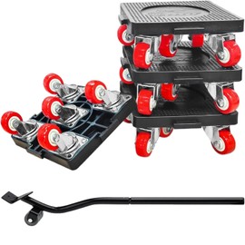 Upgraded Furniture Mover Dolly,Moving Dolly with 5 Wheels & Furniture Lifter Set,Load Capacity 1320Lbs,360° Rotation Wheels Furniture Mover Dolly for Moving Heavy Furniture (6 Pcs/Set)