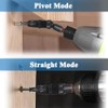Teocpai 3PCS 1/4 5/16 3/8 Magnetic Screwdriver Bit Holder Swiveling