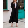 Bluetime Women Losse Open Front Drape Cardigan with Pockets Maxi