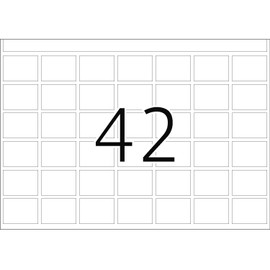 HERMA 2870 Haftetiketten für Druckmaschinen, 1000 Stück, 16 x 22 mm, Blattformat 168 x 120 mm, DP1, selbstklebend, mit Greifer- und Anlagerand, matt, blanko Papier Klebeetiketten Aufkleber, weiß