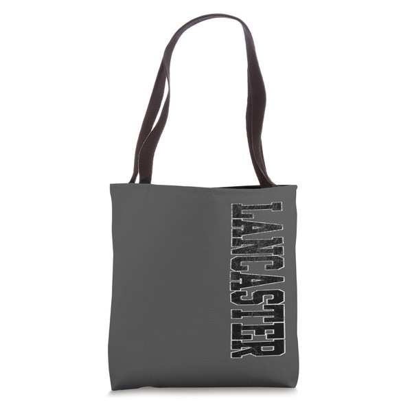 Lancaster Dark Vintage Vertical Text Classic Tote Bag
