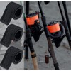 Baitcasting Rod Fastener Straps Tip Covers Protect Your Fishing Pole,