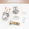 Probrico 10 Pack Bed/Bath Room Round Door Knob,Privacy Function for