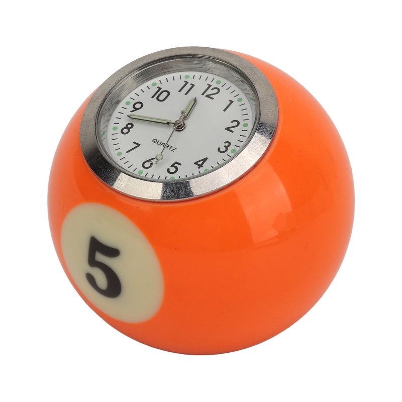 Ball Shape Table Clock Billiards Ball Clock Resin Accurate Decorative