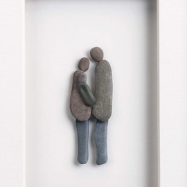 Sharon Nowlan Plus One Framed Picture, Wood, Multi-Colour, 2 x 20 x 25 cm