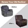 molasofa Recliner Chair Covers - 4 Pieces Leather Like Large