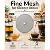 Runzefeng Cafetiere Filter Mesh 4 Pack, 10.2cm Stainless Steel Filters