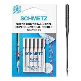 Schmetz Super Universal Anti Glue Sewing Machine Needle Size 70/10 Fine - Pack 5