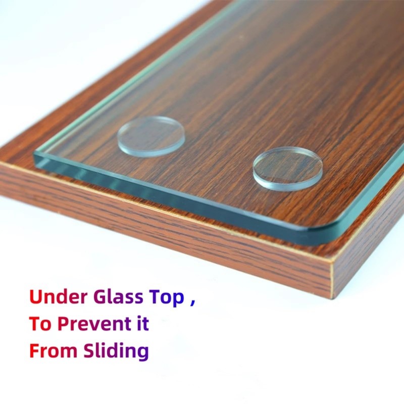 30Counts,Extremely Soft Thin Clear Glass Table Top Bumpers Non-Adhesive,Glass Table