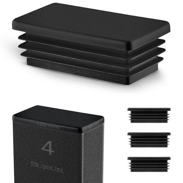 EMFA Lamellar Plugs 100 x 60 mm for Rectangular Tube