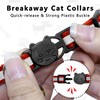 Seyezo Cat Collar with Air Tag Holder, Reflective Kitten Collar