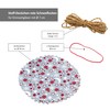 MamboCat Pack of 10 Jam Doilies Red Snowflakes Diameter 14