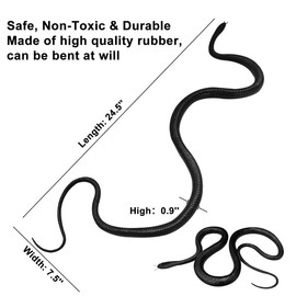 Snake Prank with String Clip, Rubber Fake Snake Prank Props for Teasing Friends, Golf Snake Prank Gag for Adults Kids - Tail You There, Ready to Give a Playful Scare!