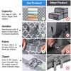 WISELIFE Storage Bags 100L 3-Pack Large Blanket Clothes Organization and