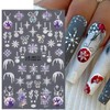 Christmas Nail Art Stickers 3D Self-Adhesive Winter Snowflake Nail Art