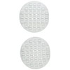 Merriway BH02597 (2 Pcs) White Rubber Suction Soap Holder - Pack of 2 Pieces