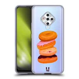 Head Case Designs Donuts Personality Stacks Soft Gel Case Compatible with Vivo X50e 5G