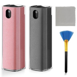 Fingerprint Proof Screen Cleaner,3 in 1Touchscreen Mist Cleaner Spray Wipe Cleaner,Safe for All Phones, Computer, Laptop, Tablet and Car Screen (Grey Pink)